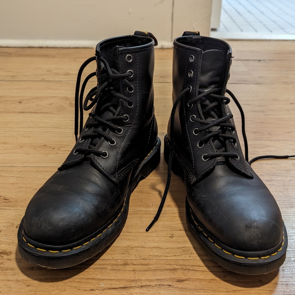 Men's black Doc Martens 1460 boots